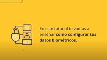 Cómo activar los datos biométricos